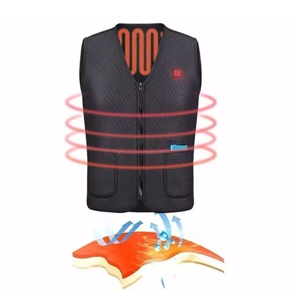 Unisex Heated 🔥 Vest and PowerBank ⚡ COMBO DEAL - Picture 4 of 9